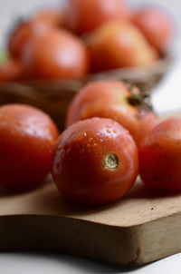 Close-up of fruits on table