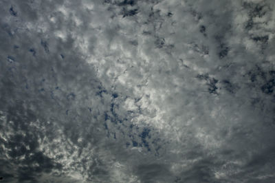 Low angle view of clouds in sky