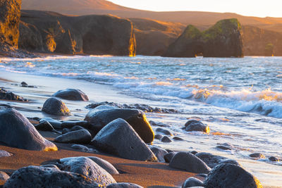 Rocks on beach