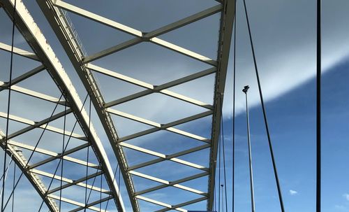 Low angle view of bridge against sky