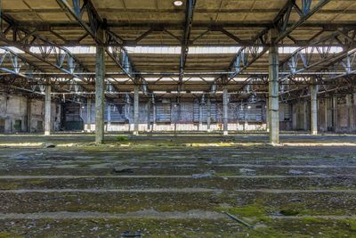 Interior of abandoned building