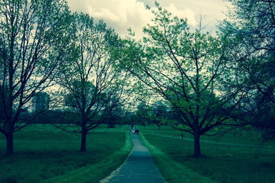 People walking on footpath