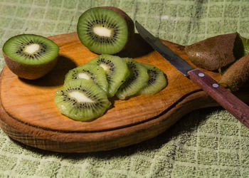 Close-up of fruits on table