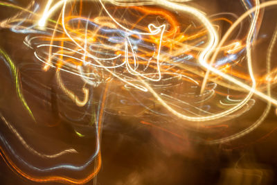 Full frame shot of light trails