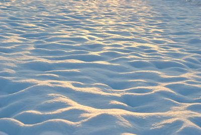 Full frame shot of snowcapped field