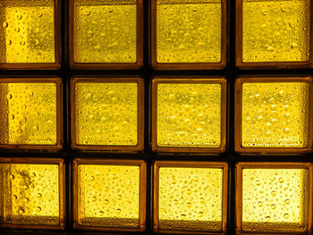 Full frame shot of yellow window
