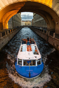 View of canal along buildings