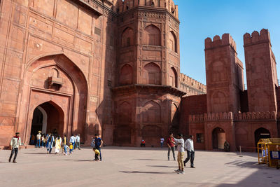 Red fort in delhi, india. unesco world heritage site