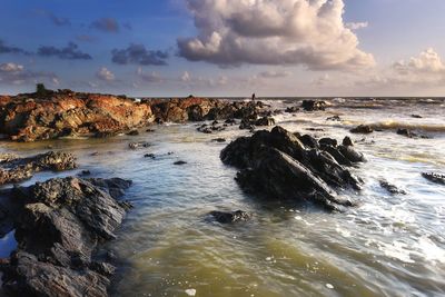 Scenic view of sea against sky