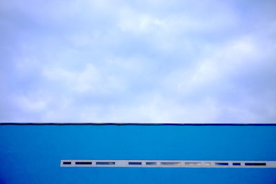 Low angle view of blue sky and clouds