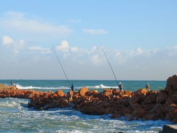 Panoramic view of sea against sky