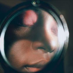 Close-up portrait of young woman