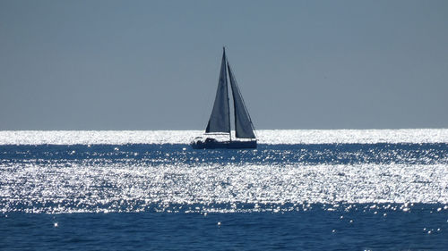 Boats in sea