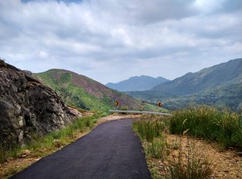 Road passing through mountains