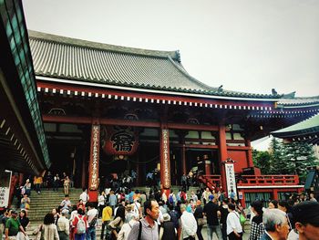 Tourists at temple
