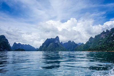 Panoramic view of sea against sky