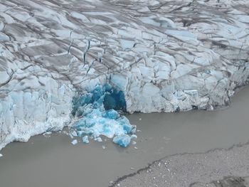 Close-up of ice crystals