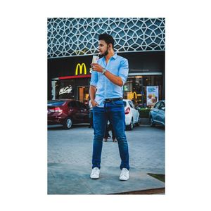 Full length of man standing in city