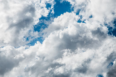 Low angle view of clouds in sky