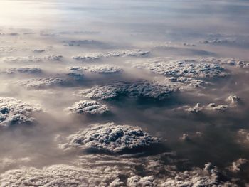 High angle view of clouds in sky