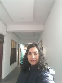 Portrait of smiling young woman