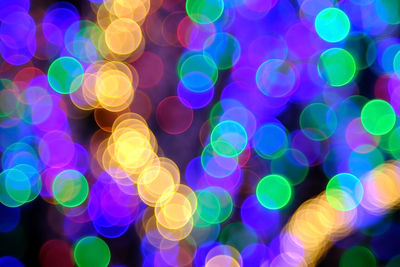 Defocused image of lights at night