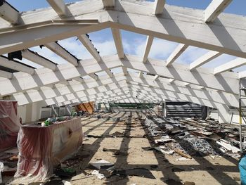 Interior of abandoned building