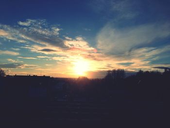 Scenic view of landscape at sunset