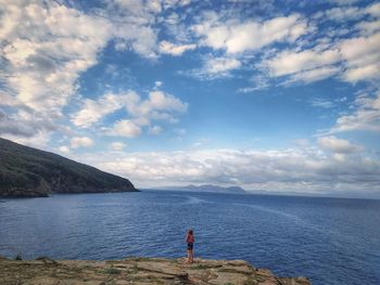 Scenic view of sea against sky