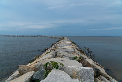 Scenic view of sea against sky