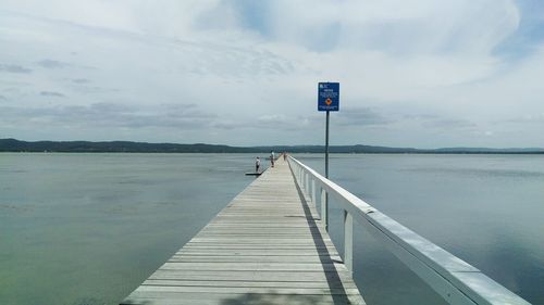 Pier in sea
