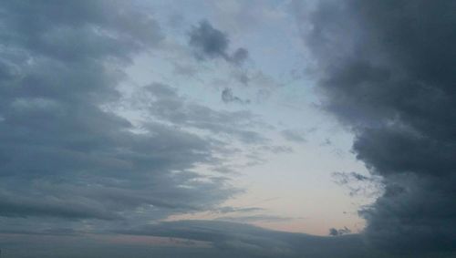 Low angle view of clouds in sky