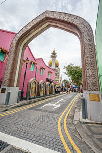 View of city street