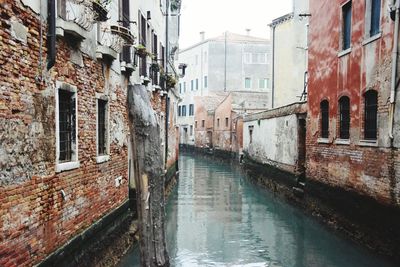 Canal passing through city