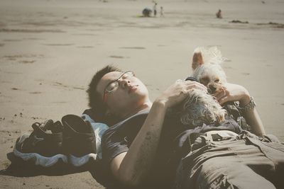 Woman on beach