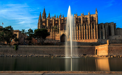 Panoramic view of palma's cathedral