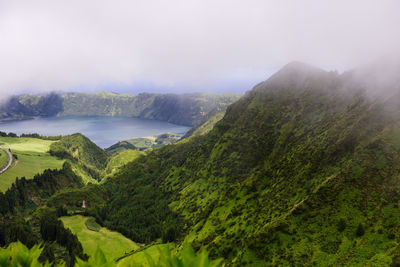 Scenic view of landscape against sky