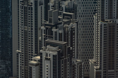 Full frame shot of modern buildings in city