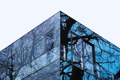 Low angle view of built structure against clear sky