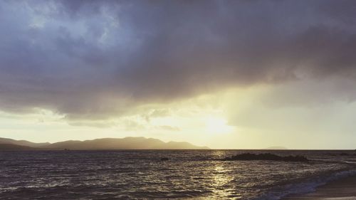 Dramatic sky over sea