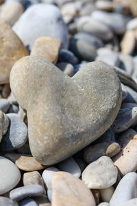 Full frame shot of pebbles on beach