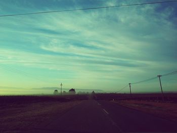 Country road passing through landscape