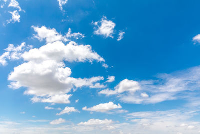 Low angle view of clouds in sky