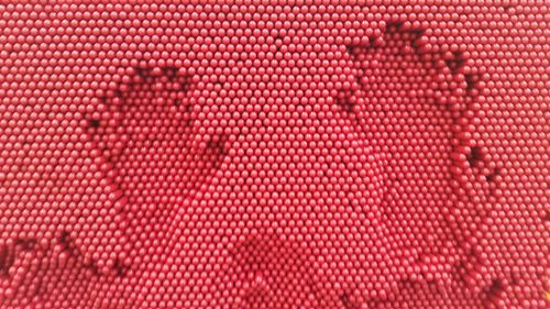 Full frame shot of pink abstract pattern