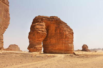 Rock formations in desert