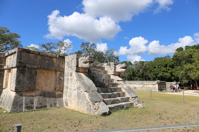 Built structure against cloudy sky