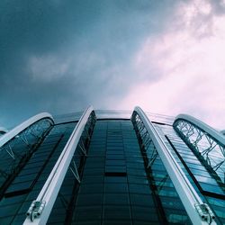 Low angle view of cloudy sky