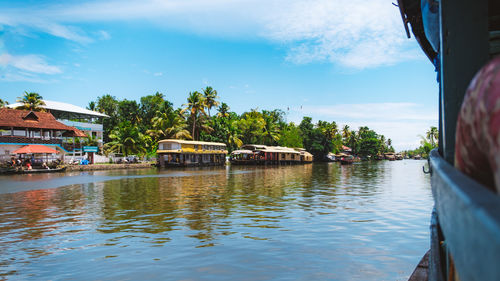 Boats in river