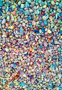 Full frame shot of multi colored pebbles