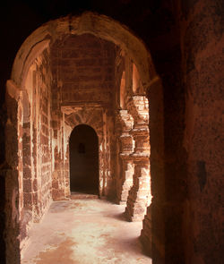 Corridor of old building